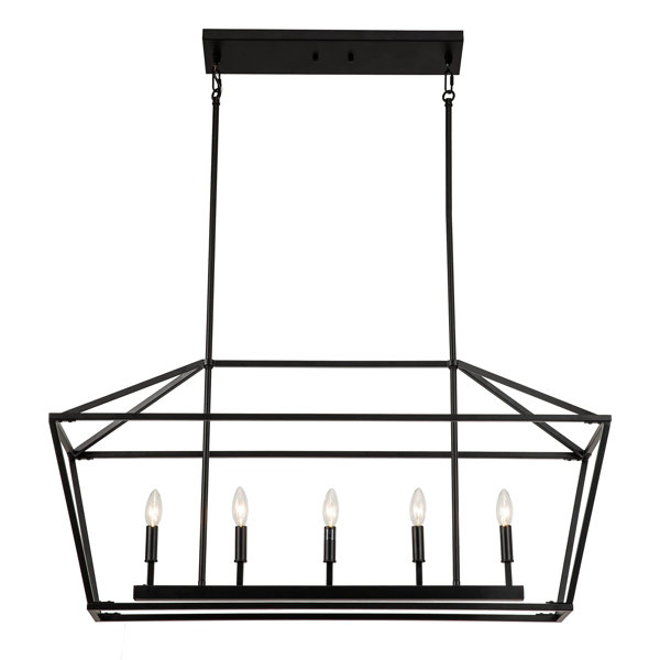 Gracie Oaks Cyasia 5 Light Dimmable Kitchen Island Chandelier Wayfair